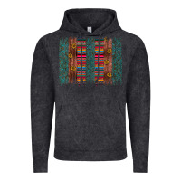 Vintage Black sunflower serape brush stroke Vintage Hoodie - Artiststas