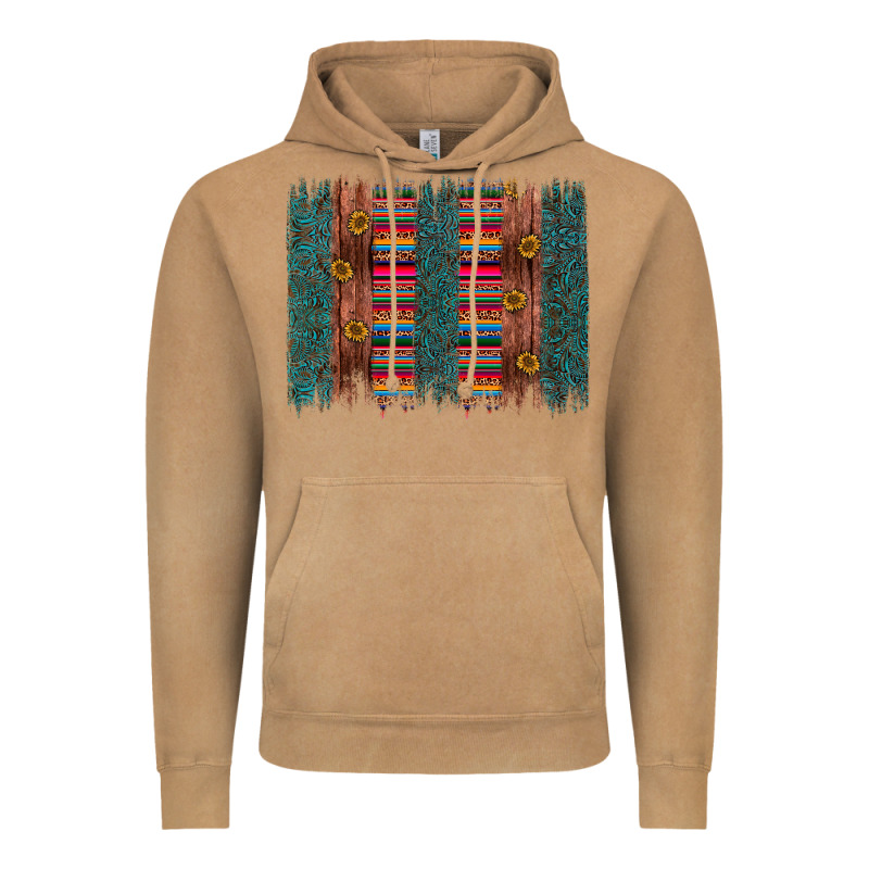Sunflower Serape Brush Stroke Vintage Hoodie by Artiststas | Teevron