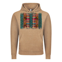 Vintage Coffee sunflower serape brush stroke Vintage Hoodie - Artiststas