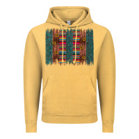 Vintage Mustard sunflower serape brush stroke Vintage Hoodie - Artiststas