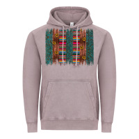 Vintage Zinc sunflower serape brush stroke Vintage Hoodie - Artiststas