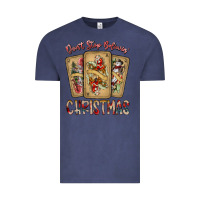 Vintage Denim dont stop believin christmas Vintage Tee - SublimationCraftShop