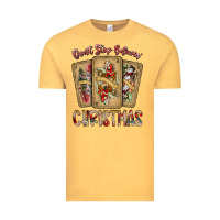 Vintage Mustard dont stop believin christmas Vintage Tee - SublimationCraftShop