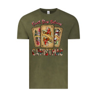 Vintage Olive dont stop believin christmas Vintage Tee - SublimationCraftShop
