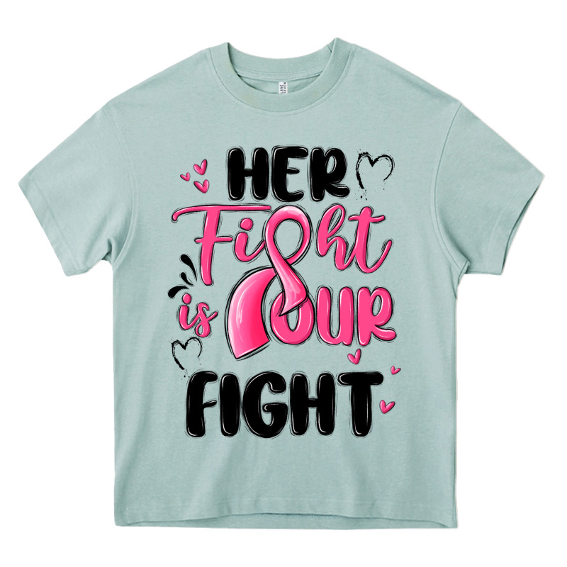 Her Fight Is Our Fight Heavy Core Tee by MaliasSmallBusiness | Teevron