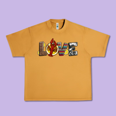 Love Crawfish Western Mardi Gras Urban Heavy Tee Designed By Jasminsmagicworld