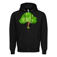 Black tree fa element 1 Zipper Hoodie - FaDigitalArtStudio