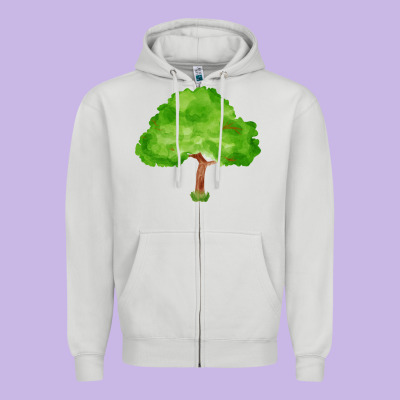 Tree Fa Element 1 Zipper Hoodie Designed By Fadigitalartstudio