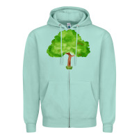 Seafoam tree fa element 1 Zipper Hoodie - FaDigitalArtStudio