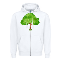 White tree fa element 1 Zipper Hoodie - FaDigitalArtStudio