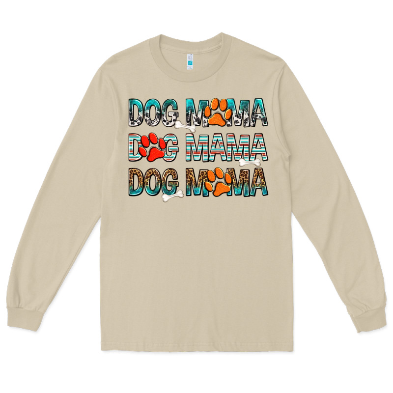 Dog Mama Dog Mama Dog Mama Long Sleeve Tee by texasbilliewilder | Teevron