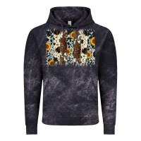 Cloud Black sunflower cowhide brush stroke Vintage Hoodie - Artiststas