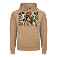 Vintage Coffee sunflower cowhide brush stroke Vintage Hoodie - Artiststas
