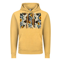 Vintage Mustard sunflower cowhide brush stroke Vintage Hoodie - Artiststas