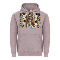 Vintage Zinc sunflower cowhide brush stroke Vintage Hoodie - Artiststas