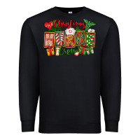Black Christmas Nurse Crew Premium Sweatshirt - FaDigitalArtStudio