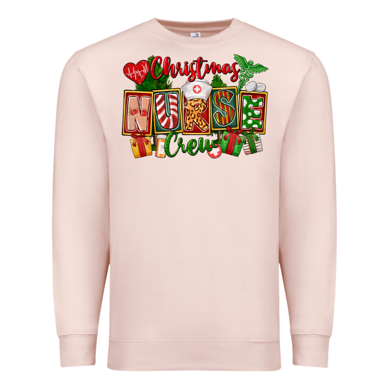 Christmas Nurse Crew Premium Sweatshirt by FaDigitalArtStudio | Teevron