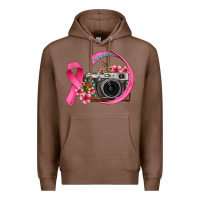 Chestnut floral cancer ribbon vintage camera Premium Hoodie - FaDigitalArtStudio