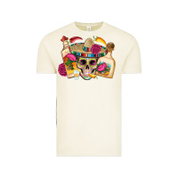 Vintage Arctic mexican skull sombrero tequila bottle paper roses Vintage Tee - Artiststas