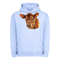 Pigment Grape Ice red angus calf face Urban Hoodie - LillyAllenDesigns