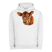Pigment Lunar Rock red angus calf face Urban Hoodie - LillyAllenDesigns