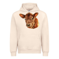Sandshell red angus calf face Urban Hoodie - LillyAllenDesigns