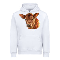 White red angus calf face Urban Hoodie - LillyAllenDesigns