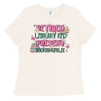 Bone retired library kid present bookish girlie Ladies Tee - MaliasSmallBusiness