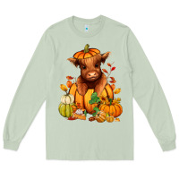 Matcha Fall Autumn heifer pumpkin Long Sleeve Tee - RanaPortraitStore