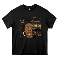 Black afro woman smart loved powerful Heavy Core Tee - MaliasSmallBusiness