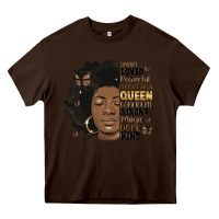 Chocolate Brown afro woman smart loved powerful Heavy Core Tee - MaliasSmallBusiness