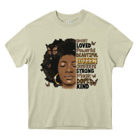 Mossy afro woman smart loved powerful Heavy Core Tee - MaliasSmallBusiness