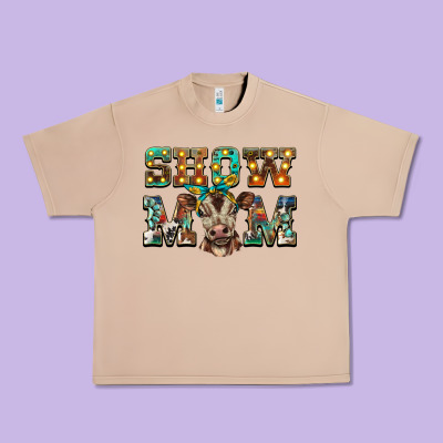 Show Mom Brown Calf Urban Heavy Tee Designed By Barkaloodesign