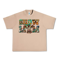 Burro show mom brown calf Urban Heavy Tee - BarkalooDesign