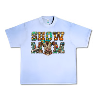 Grape Ice show mom brown calf Urban Heavy Tee - BarkalooDesign