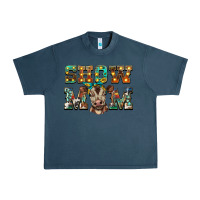 Midnight Navy show mom brown calf Urban Heavy Tee - BarkalooDesign