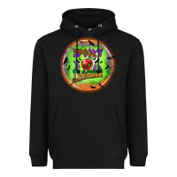 Black Spooky Teacher Heavyweight Hoodie - BundleAndBundleShop