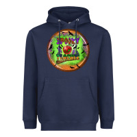 Navy Spooky Teacher Heavyweight Hoodie - BundleAndBundleShop