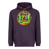 Plum Spooky Teacher Heavyweight Hoodie - BundleAndBundleShop
