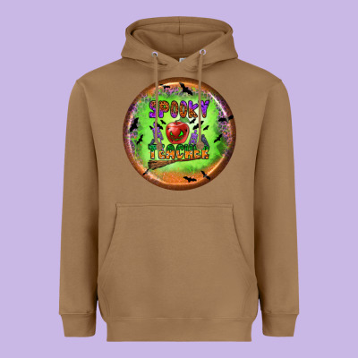 Spooky Teacher Heavyweight Hoodie Designed By Bundleandbundleshop