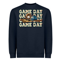 Navy game day baseball Heavyweight Sweatshirt - HowdyJamesFarm