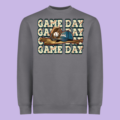Game Day Baseball Heavyweight Sweatshirt Designed By Howdyjamesfarm
