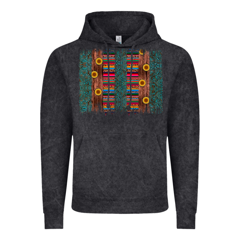 Sunflower Serape Brush Stroke Vintage Hoodie by Artiststas | Teevron