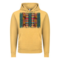 Vintage Mustard sunflower serape brush stroke Vintage Hoodie - Artiststas