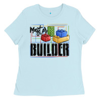 Baby Blue master builder Ladies Tee - MaliasSmallBusiness