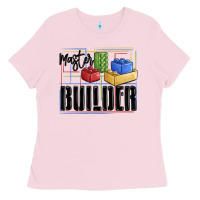 Bubblegum Pink master builder Ladies Tee - MaliasSmallBusiness