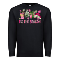 Black Pink Christmas Tis The Season Premium Sweatshirt - FaDigitalArtStudio