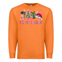 Carrot Pink Christmas Tis The Season Premium Sweatshirt - FaDigitalArtStudio