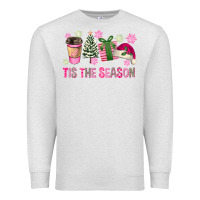 Oatmeal Heather Pink Christmas Tis The Season Premium Sweatshirt - FaDigitalArtStudio