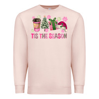 Pale Pink Pink Christmas Tis The Season Premium Sweatshirt - FaDigitalArtStudio
